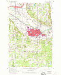 Puyallup 1961 topographic map thumbnail