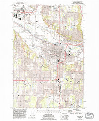 Puyallup 1961 topographic map thumbnail