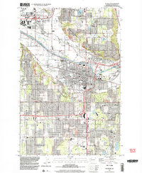 Puyallup 1997 topographic map thumbnail