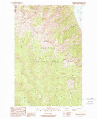 Pyramid Mountain 1988 topographic map thumbnail
