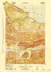 Pysht 1942 topographic map preview