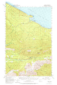 Pysht 1957 topographic map thumbnail