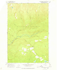 Quartz Creek Butte 1965 topographic map thumbnail