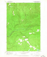 Quartz Creek Butte 1965 topographic map thumbnail
