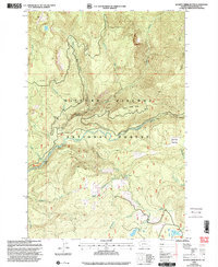 Quartz Creek Butte 1998 topographic map thumbnail