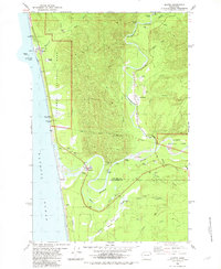 Queets 1982 topographic map thumbnail