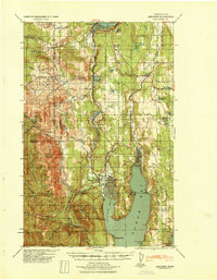 Quilcene 1940 topographic map preview