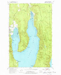 Quilcene 1953 topographic map thumbnail