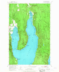 Quilcene 1953 topographic map thumbnail