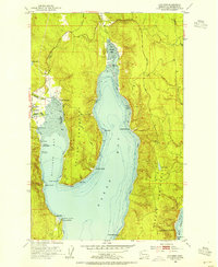 Quilcene 1953 topographic map preview