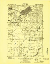 Quinault Lake 1921 topographic map thumbnail