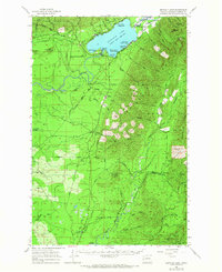 Quinault Lake 1955 topographic map thumbnail