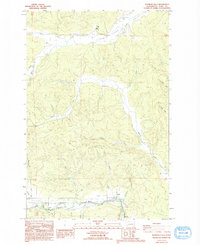 Rainbow Falls 1986 topographic map thumbnail