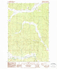 Rainbow Falls 1986 topographic map thumbnail