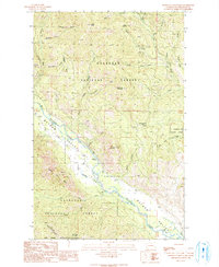 Rendevous Mountain 1991 topographic map thumbnail