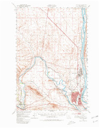Richland 1951 topographic map preview