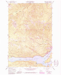 Rimrock Lake 1967 topographic map thumbnail