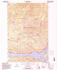 Rimrock Lake 1992 topographic map thumbnail