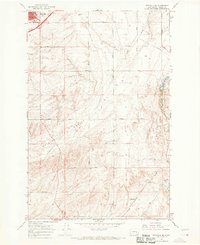 Ritzville SE 1967 topographic map thumbnail