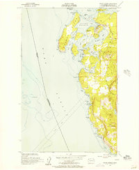 Roche Harbor 1954 topographic map thumbnail
