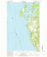 Roche Harbor 1954 topographic map thumbnail
