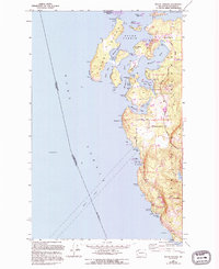 Roche Harbor 1954 topographic map thumbnail