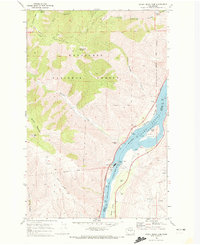 Rocky Reach Dam 1968 topographic map thumbnail