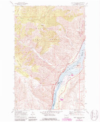 Rocky Reach Dam 1968 topographic map thumbnail