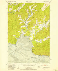 Rosburg 1949 topographic map thumbnail