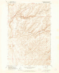 Rye Grass Coulee 1963 topographic map thumbnail