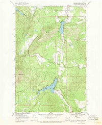 Sacheen Lake 1968 topographic map thumbnail