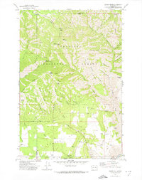 Saddle Butte 1971 topographic map thumbnail