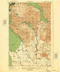 Samish Lake 1918 topographic map thumbnail