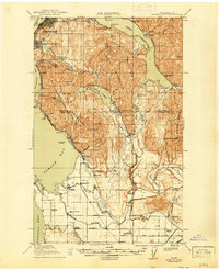Samish Lake 1918 topographic map thumbnail