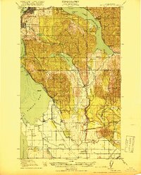 Samish Lake 1918 topographic map thumbnail