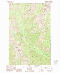 Saska Peak 1988 topographic map thumbnail