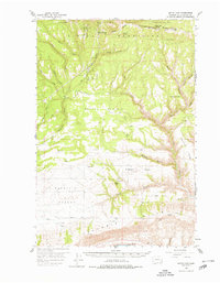 Satus Pass 1957 topographic map thumbnail