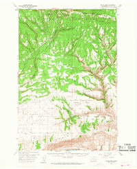 Satus Pass 1957 topographic map thumbnail
