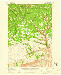 Satus Pass 1957 topographic map thumbnail