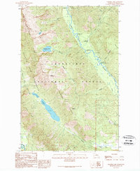 Schaffer Lake 1989 topographic map thumbnail