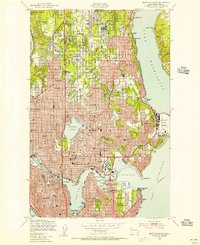 Seattle North 1949 topographic map thumbnail