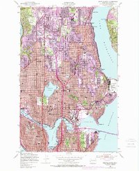 Seattle North 1949 topographic map thumbnail