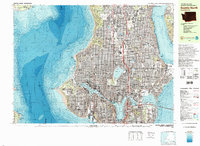 Seattle North 1983 topographic map thumbnail