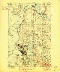 Seattle 1897 topographic map preview