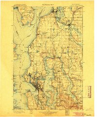 Seattle 1897 topographic map preview
