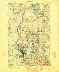 Seattle 1897 topographic map preview