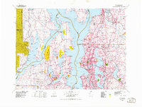 Seattle 1975 topographic map thumbnail