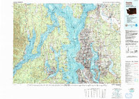 Seattle 1992 topographic map thumbnail