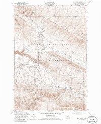 Selah Springs 1953 topographic map thumbnail