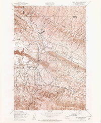 Selah Springs 1953 topographic map thumbnail
